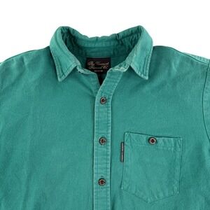 The Vermont Flannel Co. Shirt Men's Medium Teal Long Sleeve Button Up